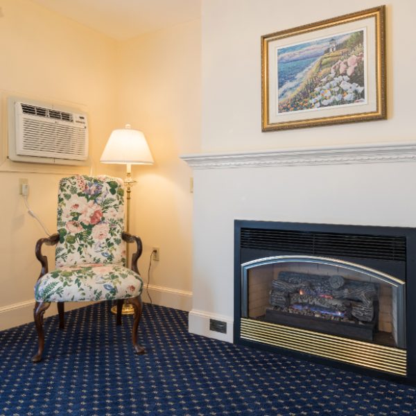 334 King Room With Fireplace - Fireplace | Bar Harbor Collection