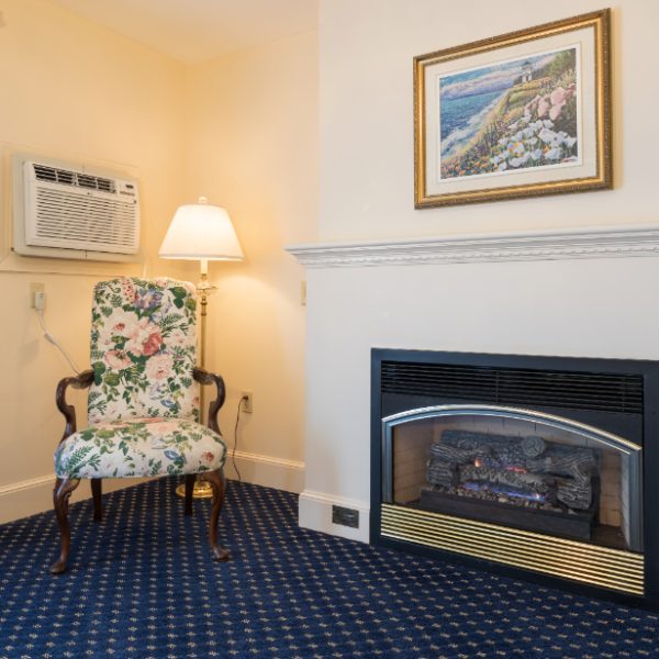 334 King Room With Fireplace - Fireplace | Bar Harbor Collection